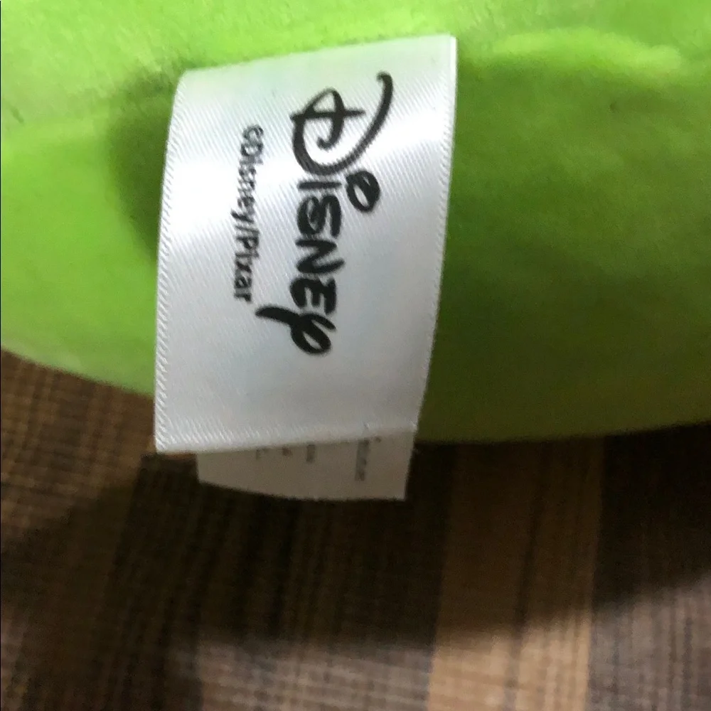 Disney Mike Wazowski Plush Pillow in Lime Green with Teal Eye.